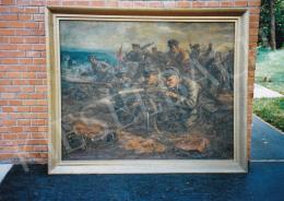 dr. Domonkos, Imre - The Victory of Miskolc, 160x220 cm, oil on canvas, Signed lower left: Domonkos Imre, Photo: Tamás Kieselbach